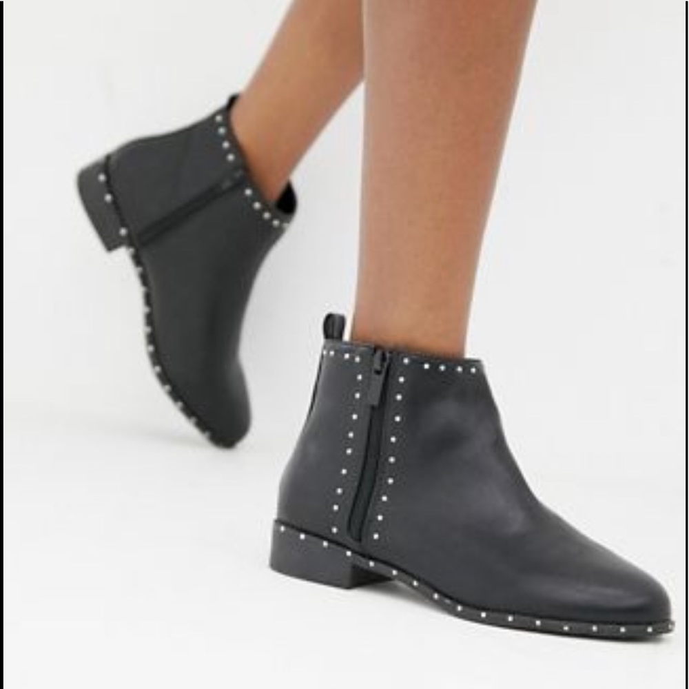 New Look - Wide Fit Stud Ankle Boot